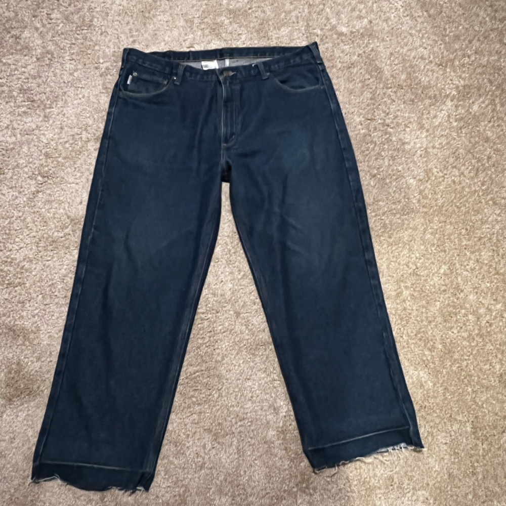 Carhartt relaxed fit 40 x 30, cut at bottom, great condition work pants